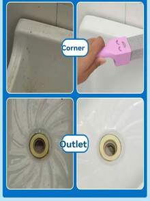 Bộ dụng cụ vệ sinh bằng đá bọt 4/6/1 cái, kèm tay cầm đa năng 1/2 inch, màu xám, thích hợp để làm sạch nhà vệ sinh, phòng tắm, nhà bếp, spa, hồ bơi, loại bỏ cặn vôi, cũng có thể dùng như bàn chải cọ bồn cầu. - Nhiều màu - Xem 6