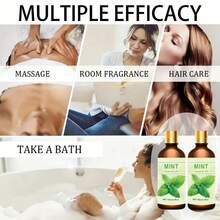 2瓶100毫升，2瓶30毫升，2瓶10毫升薄荷精油，保湿薄荷面部精油，柔滑肌肤香氛护肤油，纯植物萃取精油 - 薄荷氣息雙組合 - 查看 4