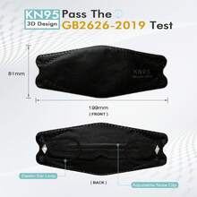 Mascarilla KN95 tridimensional de protección diaria, mascarilla de moda, 4 capas de protección  mascarilla, con varilla nasal ajustable  mascarilla, 20 unidades por caja - Rosa - Ver 7