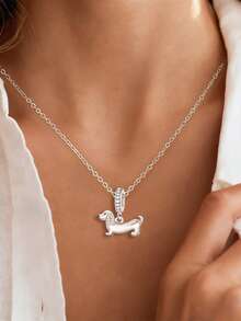 1颗925纯银腊肠犬吊坠珠，适合女士手链、手镯DIY饰品制作及日常佩戴，是女孩的理想之选。 - 臘腸狗 - 查看 7