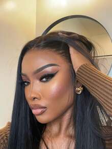 6x5 Lace Wear And Go Glueless Wig Human Hair Pre-Plucked, Pre-Cut Lace Glueless Wigs, No Glue Lace Front Closure Wig Straight, 180% Density, 24 Inch