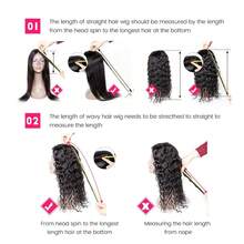 13x4 High Definition Transparent Lace Front Wig With Natural Wavy Black Bob Style, Brazilian Remy Human Hair (Women) - Natural Black - View 9