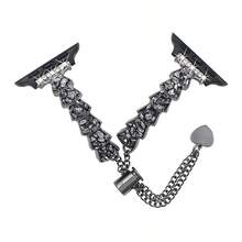 全新表带，兼容 4/5/6/7/8/SE，新款手镯式表带，女士银色手镯式表带，采用钻石花朵设计，搭配螺旋金属表带，兼容 38/40/41/42/44/45/46/49毫米表带，兼容 Ultra/SE/1/2/3/4/5/6/7/8/9/10系列，时尚优雅，适合日常、休闲、商务场合。