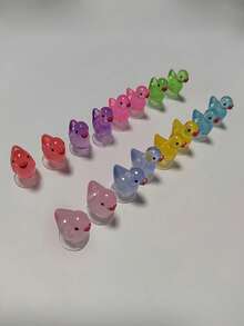 Bộ 16 phụ kiện trang trí giày hình vịt phát sáng trong bóng tối, thích hợp cho guốc rỗng, dép đi biển, dép xỏ ngón. - Nhiều màu - Xem 4