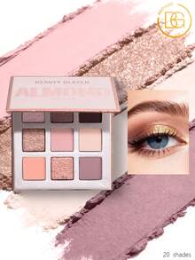 beauty glazed 9色眼影盘，高显色度，哑光、珠光、自然烟熏、闪片，膏状和粉状质地，防水彩妆盘 - #K - 查看 1