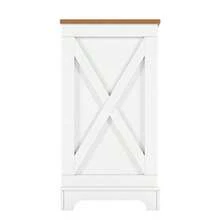 Modern Six-Drawer Sideboard With A Minimalist Design, Ideal For The Living Room, Dining Room, Or Entryway. Dimensions: 120 X 40 X 76 Cm - Natural Color+White - View 5