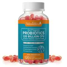 Mulittea Probiotics 120 Billion CFU Softgels - 36 Strains + 4 Prebiotics + 10 Digestive Enzymes, Supports Gut Health, Digestive Function & Immune System, Vegan Gluten-Free Non-GMO (120 Count) - (1 Gói) 120 cái - Xem 1