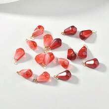 5PCS Charming Pomegranate Seed DIY Accessories Suitable For Handmade DIY Earrings Necklaces Bracelets - 混色5pcs - 查看 4