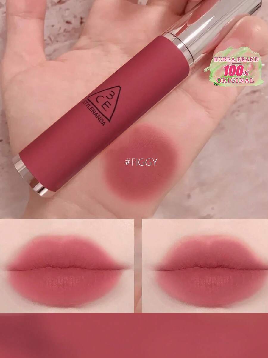 3CE 柔雾唇彩 - #Figgy 12色 | 柔滑奶油质地,极致哑光妆效 | 持久显色,滋养配方 | 韩式彩妆,礼盒套装 - #Figgy - 查看 1