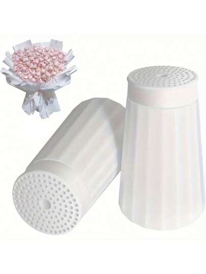 1个带118个孔的塑料插花桶，DIY手工花束材料，婚礼花艺装饰道具，花束及插花用品，家居或节日装饰