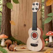 Mini Ukulele Toy For Kids, Miniature Guitar String Instrument For Music Learning And Early Rhythm Training, Lightweight Easy-To-Play Educational Musical Toy, Interactive Beginner Ukulele To Inspire Musical Interest, Hand-Eye Coordination And Auditory Development, Durable Portable Practice Instrument For Parent-Child Entertainment And Classroom Activities, Ideal For Home Play, Travel, Birthday Parties,And Holiday Gift Giving - Multicolor - View 7