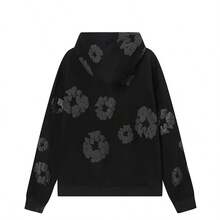 Fashionable Casual Hooded Sweatshirt, Casual Comfortable Hooded Sports Shirt, Loose Design, Y2K Casual Streetwear - 黑色 - 查看 2