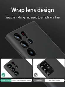 VRNOEI 时尚磁吸手机壳，兼容三星 Galaxy S24 S23 S22 S21 S25 Ultra Plus，支持磁吸无线充电，防震软壳边框 - 墨綠色 - 查看 5