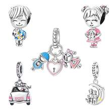 S925 Silver Plated Fashionable Charm Couple Pendant, Women's Jewelry, Suitable For Daily Wear And Gift Giving, New Women's Series, Personalized Gift. Valentine's Day, New Year, Carnival - Multicolor - View 12