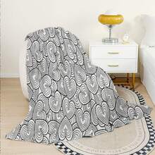 Adult Coloring Book Blanket - & Floral Mandala Heart Design With Love Lettering, Soft Flannel All-Season Cozy Throw For Relaxing Art Activity, Valentine'S Day Gift For Women & Men, Romantic Couples Gift Idea, Durable Bedspread Or Couch Cover Four Seasons Universal Multifunctional Blanket/Perfect Gift, 2D Printing Him, Her Gifts For Her, Him, Family, Boyfriend, Girlfriend, Father, Family, Mother, Lover, Daughter, Son, Grandfather, Grandmother, Friend, Classmate, Pet. Perfect Nap, Camping, Travel, Home, Daily Life, Office Decoration, Birthday, Anniversary, Valentine's Day, Thanksgiving, Christmas, Halloween, Mother's Day, Father's Day, Wedding, New Year Gifts,Back To School Season,Graduation Gift,Sofa,Bed,Car,Bedroom,Living Room,Office, Outdoor Camping, Beach,Wall Decoration,Newly Expanded Themed Collections To Meet A Variety Of Styles And Scenar. - 多色5 - 查看 4