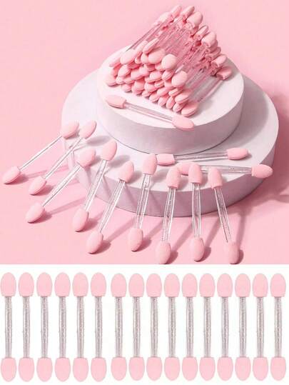 200支一次性双头眼影刷，双面海绵眼线刷，化妆刷工具