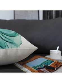 EstiloFundas De Almohada 18X18 Pulgadas, Fundas De Almohada Cuadradas 4 Piezas Bohemian Modern Farmhouse Neutral Decorative Pillow Covers Linen Cushion Covers For Sofa, Bed, Home DecorVersióN Mejorada - gris verdoso - Ver 4