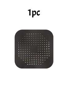 3个装硅胶方形地漏毛发收集器，吸盘式设计，防止淋浴房堵塞，适用于浴室、浴缸、厨房等地漏，浴室配件，家居装饰，返校季，秋季 - 彩色 - 查看 16