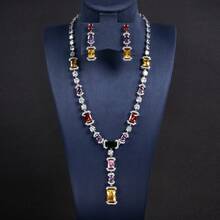 3pcs/Set Silver/Gold Jewelry Set, Women Jewelry Set, Accessories, Accessory Set, Diamond Necklace, Pendant, Jewelry, Necklace, Earrings, Jewelry Set, Women Jewelry, Wedding, Wedding Accessories, Y2K, Suitable For Women/Bride/Bridesmaid/Holiday/Party/Wedding/Banquet Wear, Gift - Jewelry Set - View 19