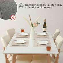 4pcs/1pc Beige Placemats - Heat Resistant, Non-Slip, Washable, Durable PVC Woven Dining Table Mats