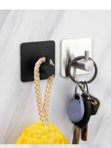 Ganchos de pared autoadhesivos, sin perforación, sin costuras, para cocina, baño, sala de almacenamiento, balcón, dormitorio, ganchos prácticos para colgar