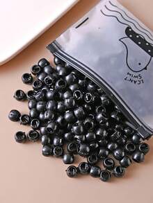 80个新款黑色迷你串珠发夹，女士高端公主风发夹，甜美百搭的侧刘海夹，小巧发饰 - 彩色 - 查看 1