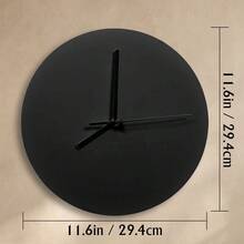 Large 12-Inch Modern Floral Wall Clock With Elegant Face & Black Hands - Beige & Golden Accent Rectangular Design, Easy-To-Read Numerals, Durable Wood Frame - Battery-Powered (AA Not Included) Living Room, Kitchen, Office - 10*10in - View 6