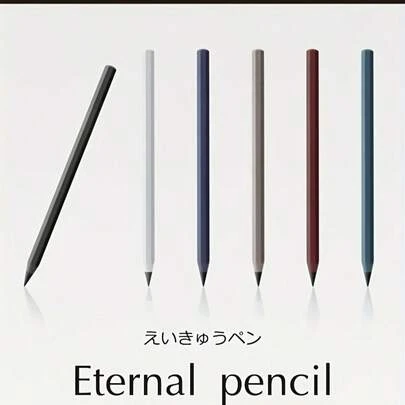 1 adet Yeni Teknoloji Metal Kurşun Kalem, Sınırsız Yazma İmkanı Sunan Mürekkepsiz Kalem, Sihirli Çizim Aracı, Okul ve Ofis Malzemeleri İçin Uygundur