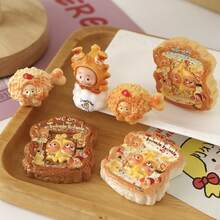 Star Toast Bread Food Toy Cartoon DIY Accessories, Cream Resin Small Parts For Hollow Out Clogs, Gift, Holiday Gift, Birthday Gift, Perfect Gift - Multicolor - View 2