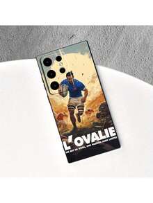 Funda de teléfono móvil TPU para jugador de rugby de invierno de Año Nuevo, protección de lente de cámara, patrón de dibujos animados, funda protectora a prueba de golpes, adecuada para iPhone 17/16/15/14/13/12/11/Air/Pro/ProMax y Galaxy S22/S23/S24/S25 Plus Fe. Ultra, Patrones Divertidos y Extraños Súper Populares, Personajes Lindos y Extraños, Funda de Teléfono de Moda Clásica Esencial Antigolpes Antihuellas Funda de Teléfono Duradera, Patrón de Anime Clásico de Moda Popular y Atractivo - Colores mezclados - Ver 6