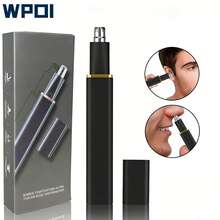 2026 男女通用电动鼻毛耳毛修剪器 - 专业无痛鼻毛剃除器，不锈钢刀片，360° 角度刀片，电池供电，适用于鼻毛、耳毛和眉毛 - 多色 - 查看 1