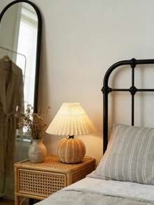 1pc USB Powered Golden Curved Arm Desk Lamp, Retro Style Bedside Lamp, Suitable For Bedroom, Hostel, Dining Room, Camping, Warm Light Atmosphere Lamp - Multicolor - View 9