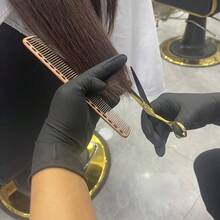 一次性黑色复合丁腈手套 - 非常适合厨房、浴室、洗碗、宠物清洁、美容、染发、美甲、绘画、洗碗、清洁、宠物洗澡以及家庭厨房和浴室清洁。