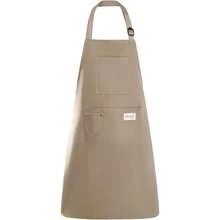 NEW- Kitchen Apron, Chef Aprons For Men Women With 5 Pockets Pen Holder, Adjustable Bib BBQ Work Apron For Cooking Baking - 父母卡其色 - 查看 7
