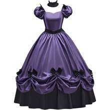 Women's Southern Belle Dress Civil War Southern Belle Ball Gown Gothic Victorian Rococo Dress Costume - 紫色 - 查看 9