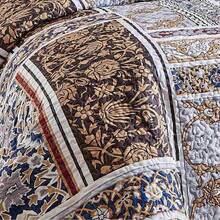 三件套床上用品，柔软透气的轻盈床裙，超细纤维材质，印花图案毯子，适合四季家居装饰，是节日送礼的理想之选，加大尺寸，适用于双人床（1件被子+2个枕套），不含枕芯 - 駝色 - 查看 6