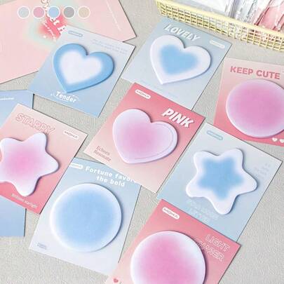 30 Pieces/1 Book, Love Powder Blusher Feeling Gradually Changed, Convenience Stickers, Student Notes, Notes, Ins, Notes, Notes, Labels, Hand Account, Tear Account, Cute