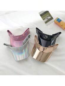 1顶男士欧美风激光镂空休闲棒球帽，街头时尚遮阳透气无帽檐帽，夏季款 - A - 查看 1