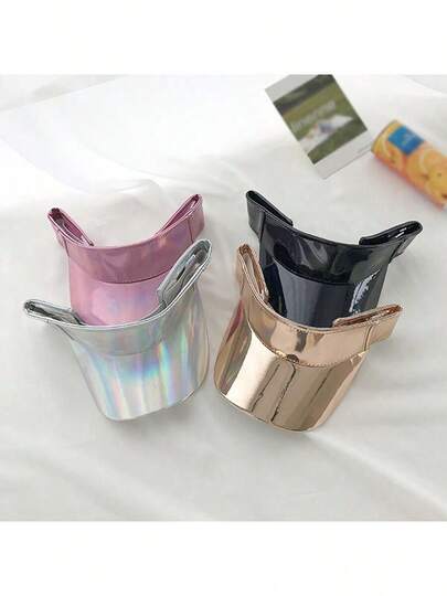 1pc Men's European & American Style Laser Hollow Top Casual Baseball Cap, Street Fashion Sunshade Breathable Visorless Hat, Summer