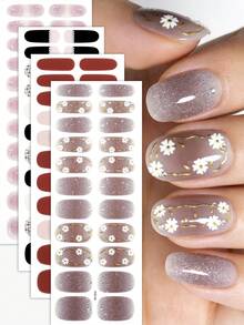 Set de 4 tiras de uñas para el Día de San Valentín - 88 puntas con lazos, rosas y corazones para primavera/verano - Calcomanías de uñas perfectas para citas entre semana, salidas casuales y manualidades en casa de mujeres - Multicolor - Ver 10