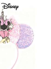 Disney 迪士尼系列米奇米妮头箍，城堡造型，粉色蝴蝶结，游乐园装饰套装，适用于迪士尼乐园、主题服装、生日派对，经典角色设计 - 彩色 - 查看 6