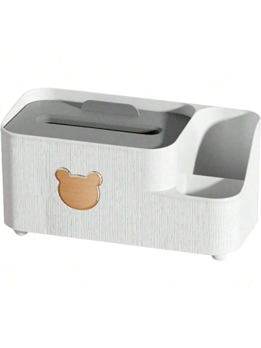 EstiloAUNMAS Caja De PañUelos De Rectangular, Organizador De Servilletas Con Caja De Control Remoto Soporte De PañUelos Faciales Para BañO Cocina Y Oficina RecáMaraVersióN Mejorada - 1 - Ver 1