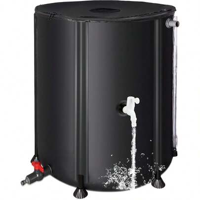 Barril de lluvia plegable antideslizante, Tambor de agua, Tanque de almacenamiento de agua portátil, Contenedor de agua para jardín