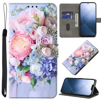 GLANDOTU Funda tipo cartera con tapa y diseño floral, soporte magnético, protección contra golpes y múltiples ranuras para tarjetas, compatible con varios modelos de smartphone