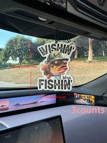 Fishing Lovers Car Air Freshener & Rear View Mirror Decoration - Long-Lasting Fragrance, Keeps Car Interior Fresh And Inviting, Ideal Gift For Friends, Car Vent, Ocean Scented Car Diffuser, Cartoon Design, Suitable For Rear View Mirror - Intercontinental Hotel Scent - View 11
