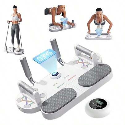 3-In-1 Push Up Board, Portable Gym Equipment, Home Fitness Equipment Suitable For Both Men And Women. Multi-Angle Push-Up Training System With Resistance Bands, A Strength Training Tool For The Gym.Gym Equipment,Gym Exercise,