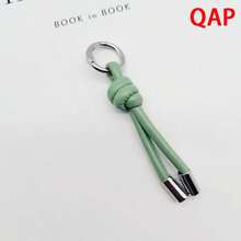 1pc New Fashionable Keychain Pendant, Simple And Creative Leather Keychain Pendant