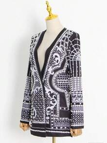 Women's Formal Heavy-Duty Vintage-Style Suit, Stylish And Elegant Brocade-Embroidered Coat, Essential For Festive Banquets - 白色 - 查看 3
