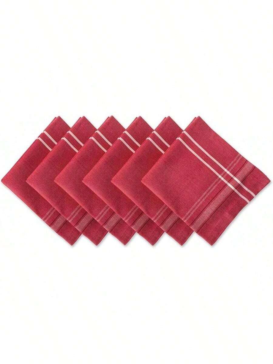 Table Mat - Red (red and Light Blue) - View 1