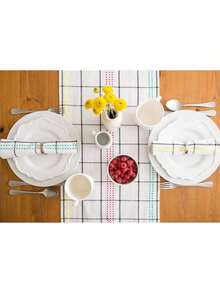 Table Mat - 인기 있는 색상의 체크무늬 - 보기 7